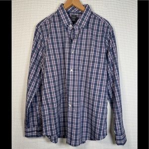 Gap gray purple shirt cotton men size XL